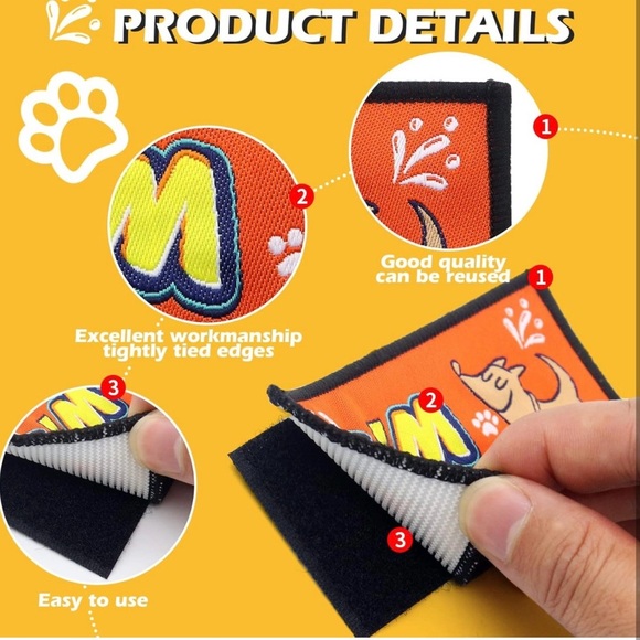 Service Dog Patch Set 9 pcs dog patches for harness in different styles - Picture 4 of 7